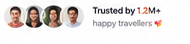 Trusted by 1.2 million happy travellers